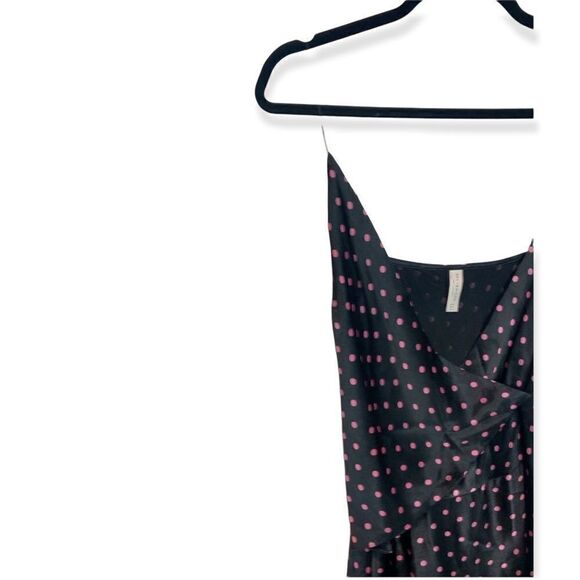 Bec + Bridge Kylie Satin Wrap Midi Pink Polka Dot Q15 - Picture 8 of 12